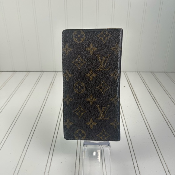 LOUIS VUITTON LV Monogram Leather Cartes Credit Long Checkbook Unisex Wallet - Picture 3 of 10